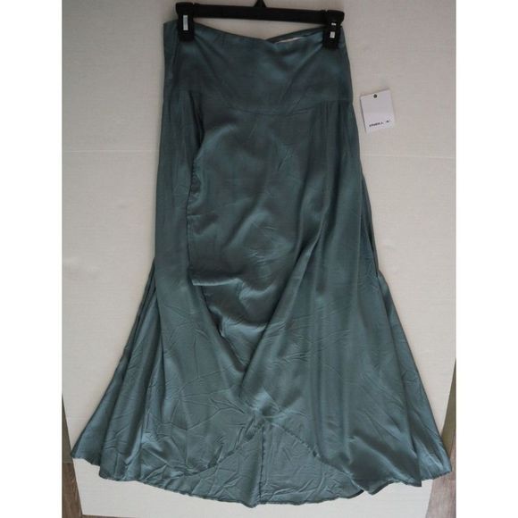 O'Neill FA8415002 Women's Sz S Balsam Green Ambrosio Maxi Woven Skirt - Picture 5 of 9